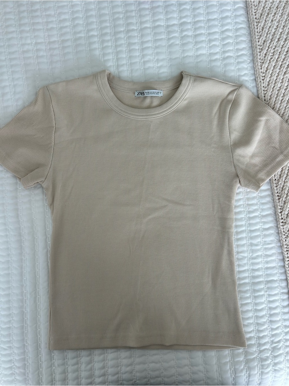 Zara Ribbed Tee